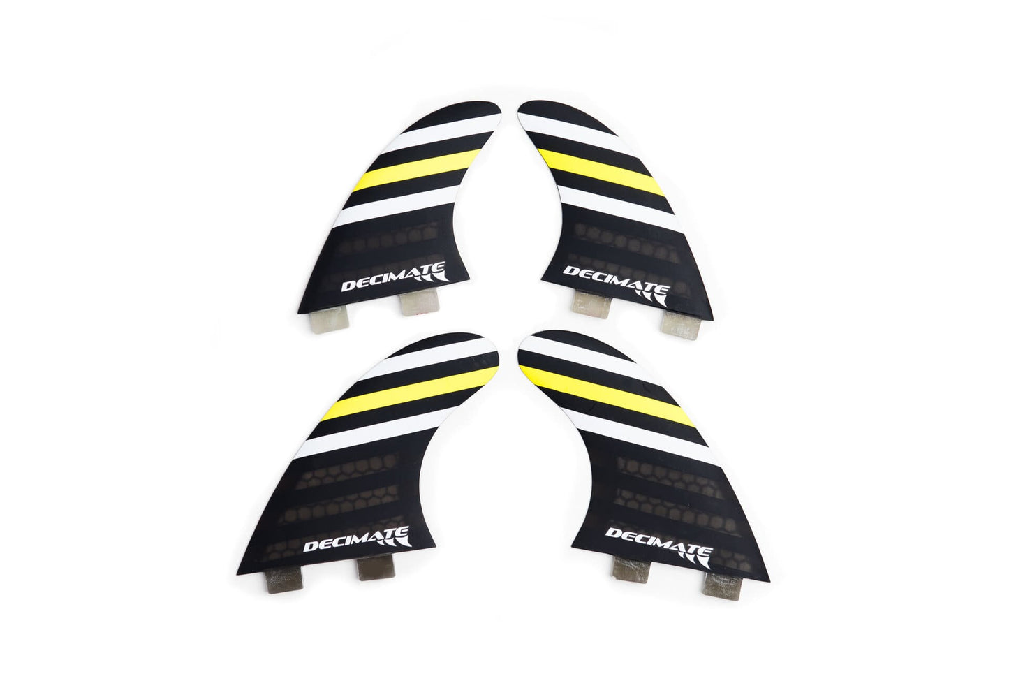 Set 4 Quillas Fcs Fiber Lineas Quad X Surf, Decimate