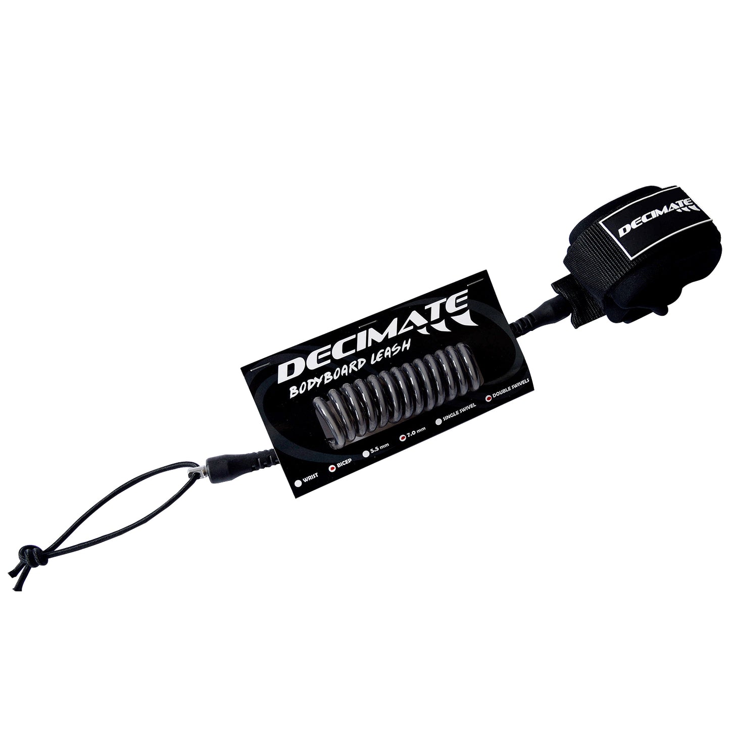 Leash Bodyboard Wrist negro