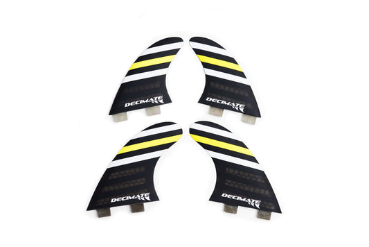 Set 4 Quillas Fcs Fiber Lineas Quad X Surf, Decimate