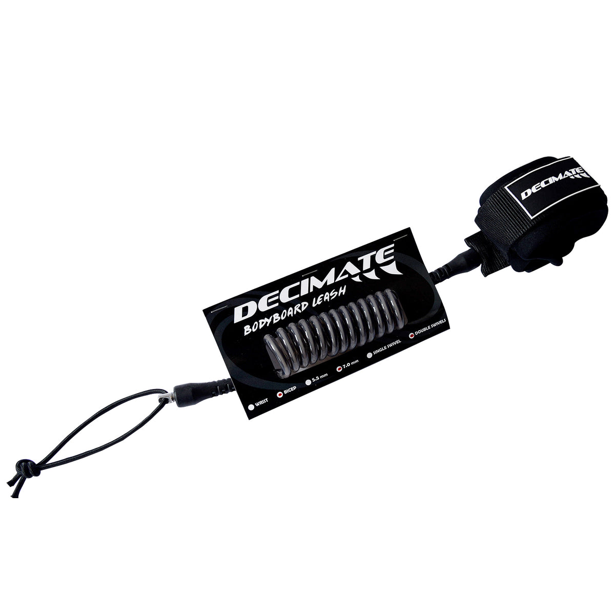Leash Bodyboard Wrist negro
