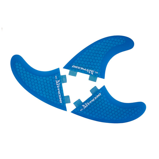 Set 3 Quillas para sistema Fcs Fibra Azul Surf Decimate